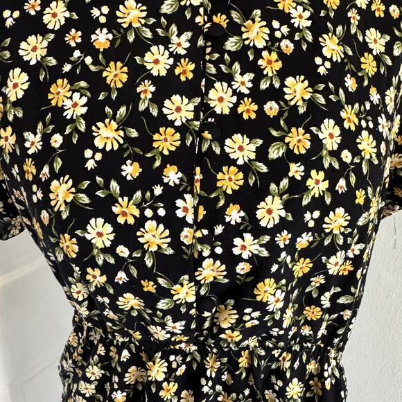 Sunflower Print Dress Women's Size XL - Picture 2 of 5